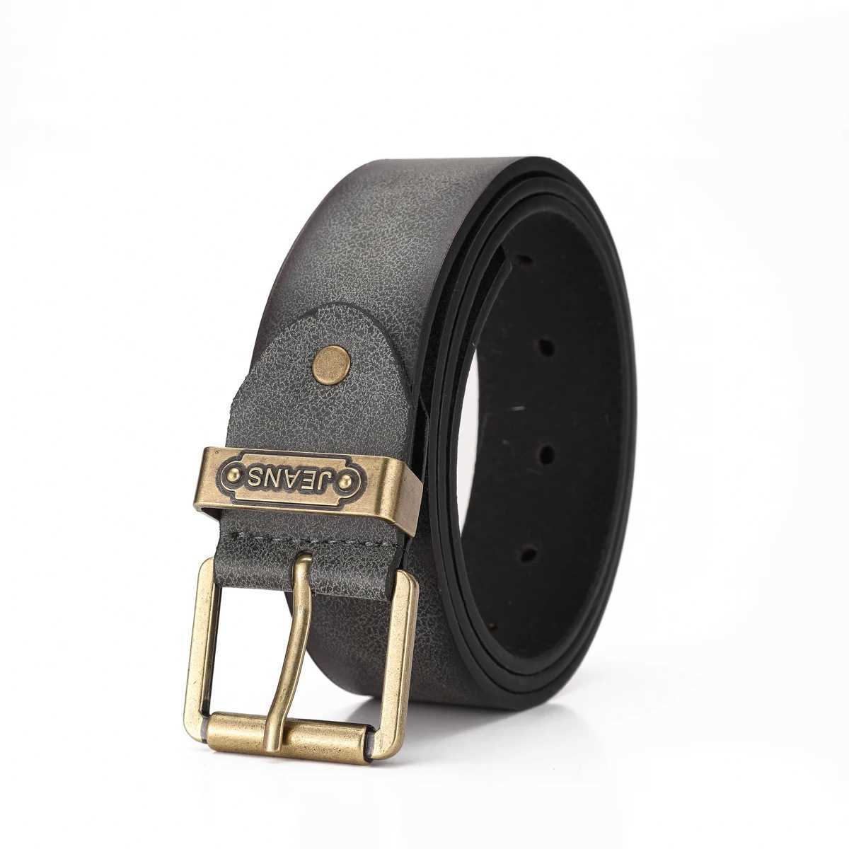 A Westernstyle PU leather belt for both men and women a classic and casual retro beltXJ251023