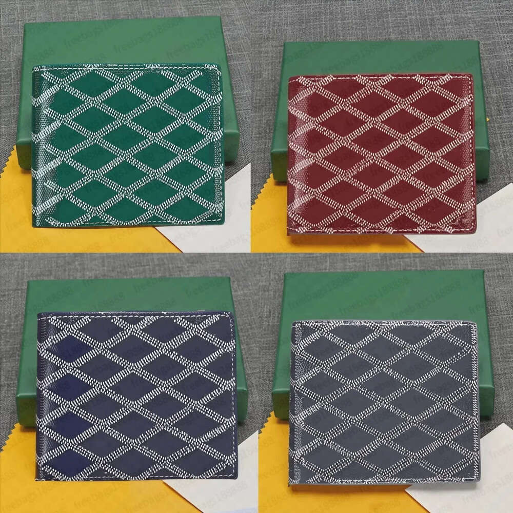 10A Genuine leather Designers Men wallets flower card holder women fashion plaid style purse mens Clutch wallet s Man Bags with box