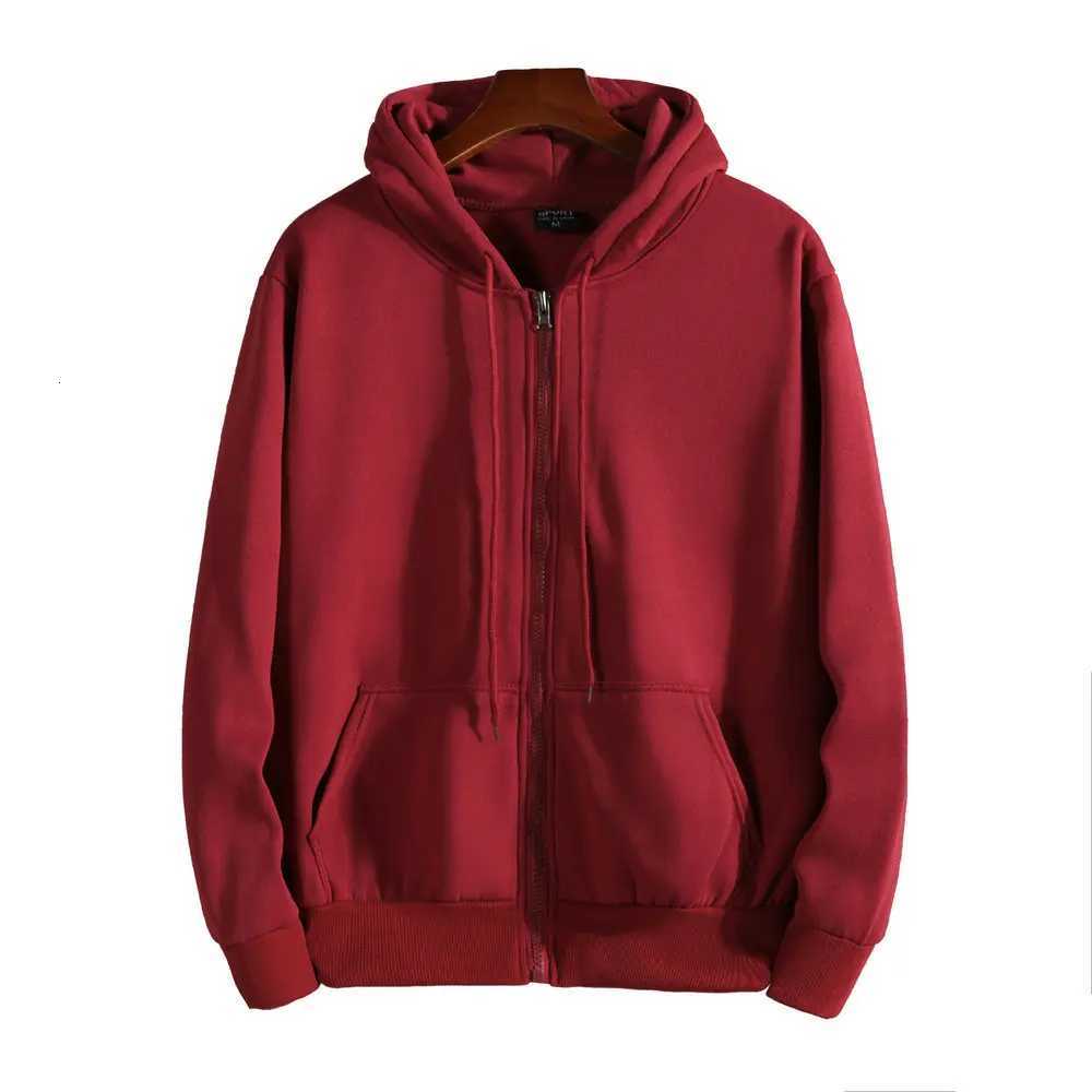 Mens Womens Autumn Winter Zip Up Hooded Sweatshirt Casual Sportswear Drop Shoulder Loose Fit Street FashionT251023
