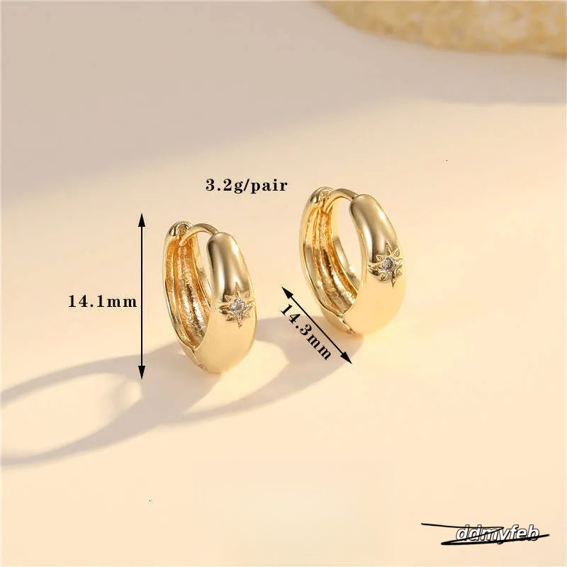 Vintage Style Round Earrings For Women - Inlaid Zircon, Geometric Design, Colorful Accent Ddmyfeb
