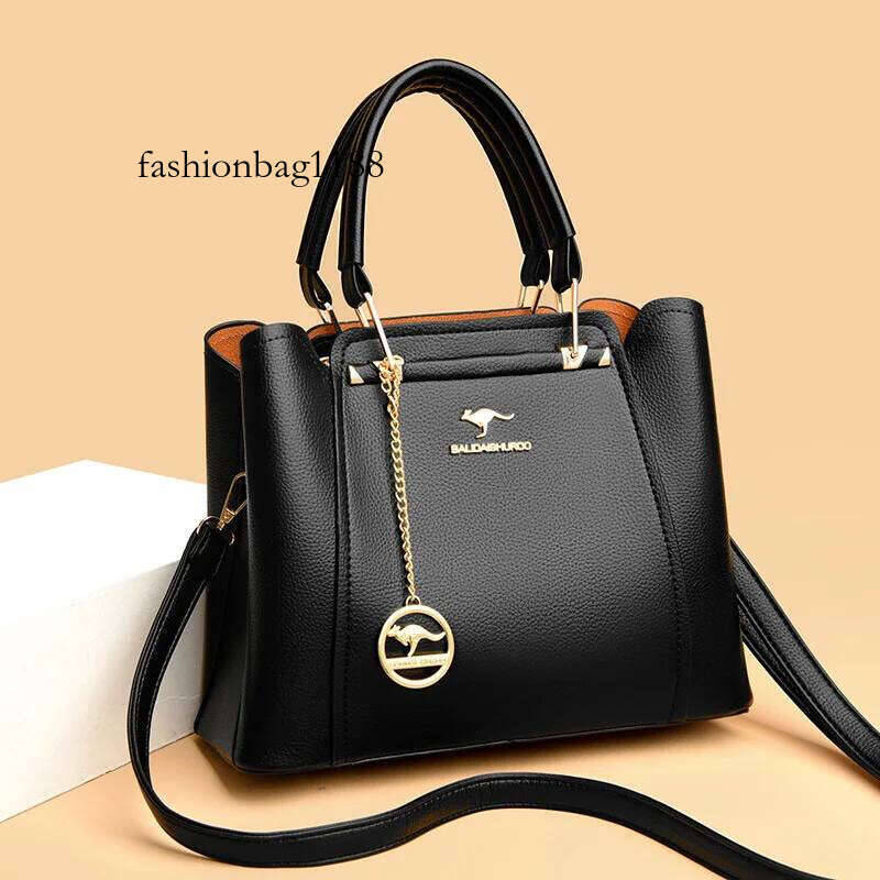 Soft Leather Handbags Women Bags Designer 3 Layers Shoulder Crossbody Sac Ladies Large Capacity Shopping Messenger Tote