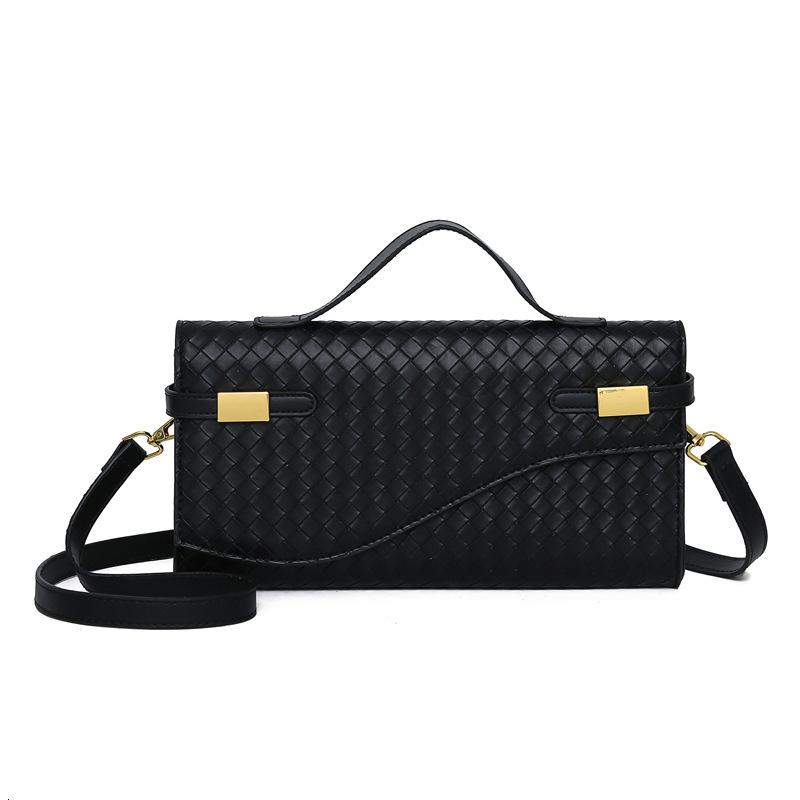 Luxury Brand Designer Bag 2025 New Woven Texture Handbag Fashionable Women's Commuter Shoulder Bag Crossbody Baguette Bag