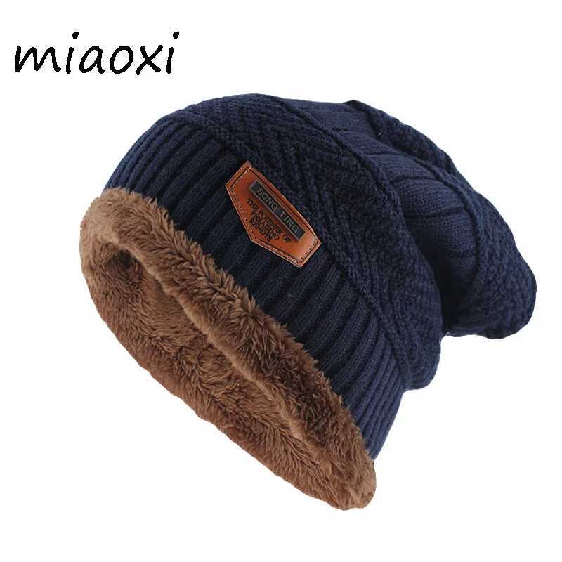 New Winter Warm Beanies Sklies Fashion Adt Men tter Wool Hat Cotton Top Wen Knitted Bone Soft Ma Bonnet Unisex HatsW251023