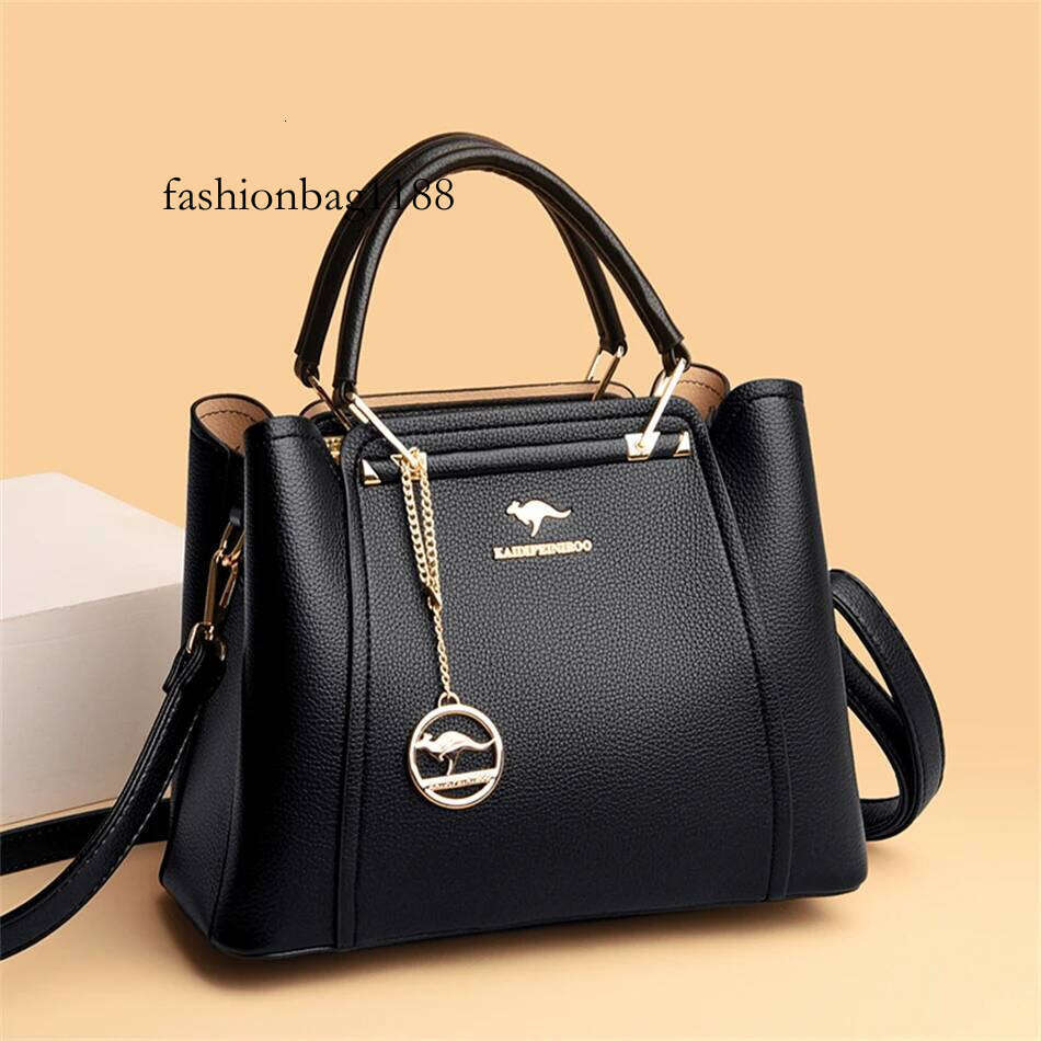 Soft Leather Handbags Women Bags Designer 3 Layers Shoulder Crossbody Sac Ladies Large Capacity Shopping Messenger Tote