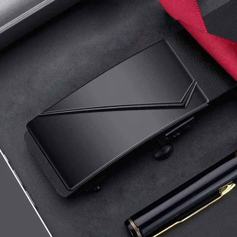 Fashion Simple Mens Business Automatic Buckle Belt Highquality Mens PU Belt Suitable For Formal Occasion Clothing AccessoriesXJ251023