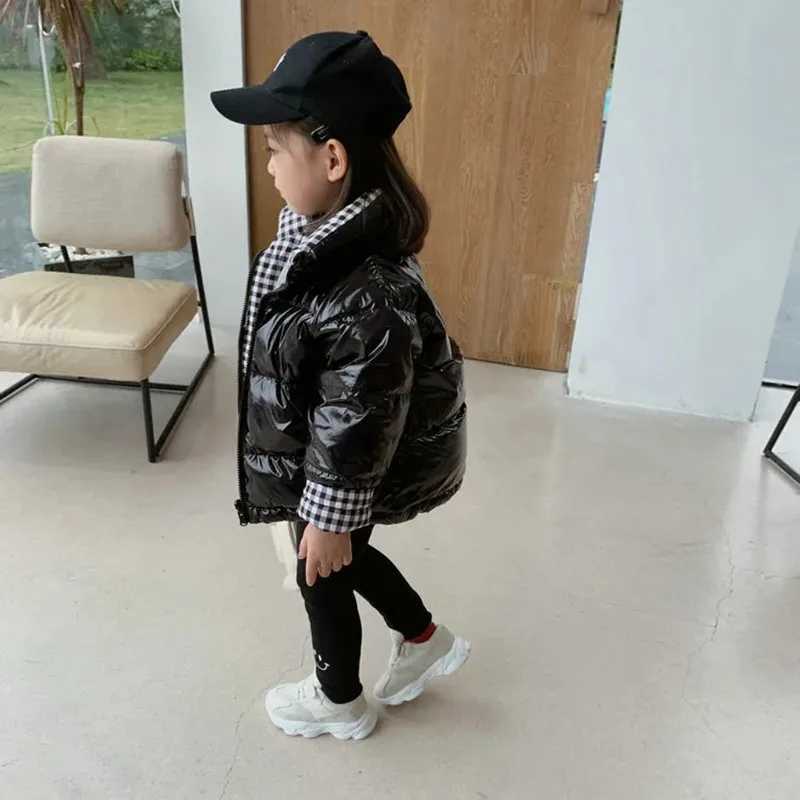 Girls Cottonpadded Jacket Winter Coat New Thick Childrens Clothing Kids Baby Down Jacket Doublesided Wear Jacket Y251023
