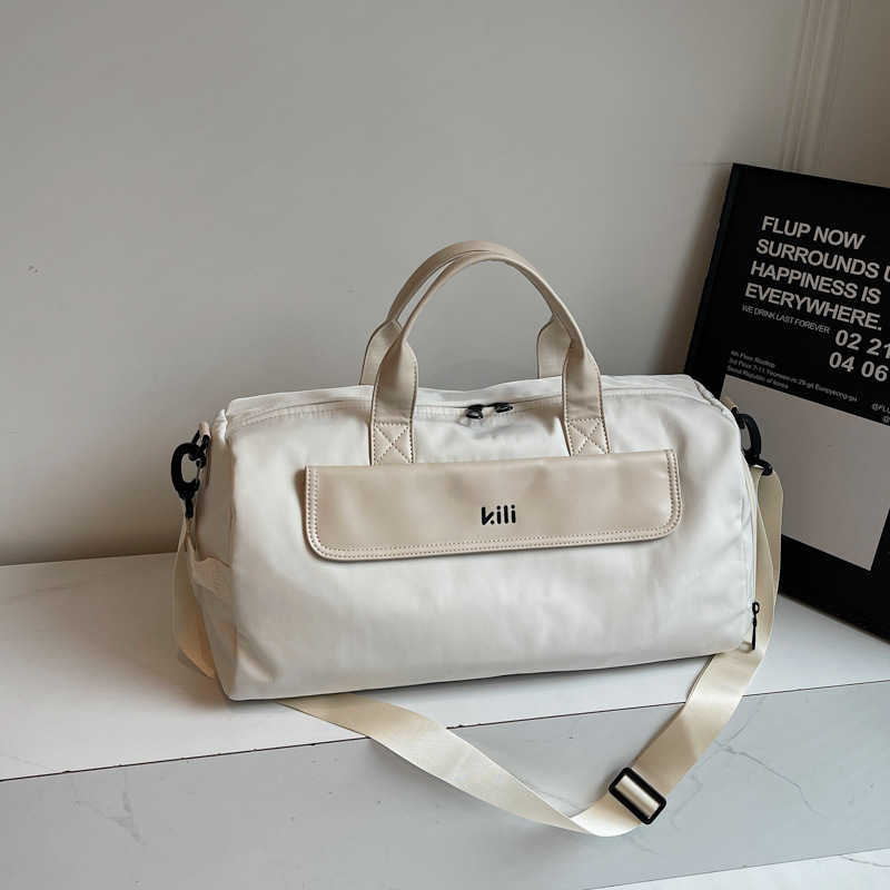 Shortdistance Travel Bag for Men and Women New Large Capacity Fashion Business Trip Luggage Bag Casual Handheld Singleshoulder Sports Gym Bag W251023