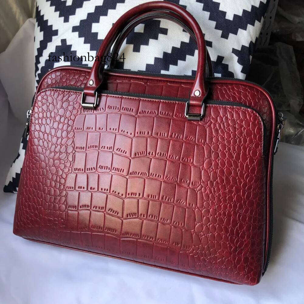 Motaora 2025 Women's Leather Briefcase For 14-inch Laptops Women Professional Business Shoulder Bag Fashion Solid Handbags