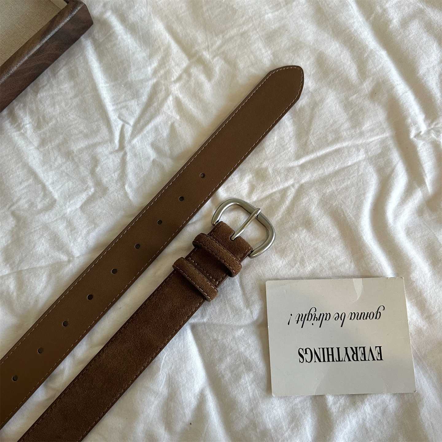 Retro Leather Belt for Women InfluencerApproved Luxurious VintageInspired Style Minimalist Suede Wide Waistband Autumn NewXJ251023