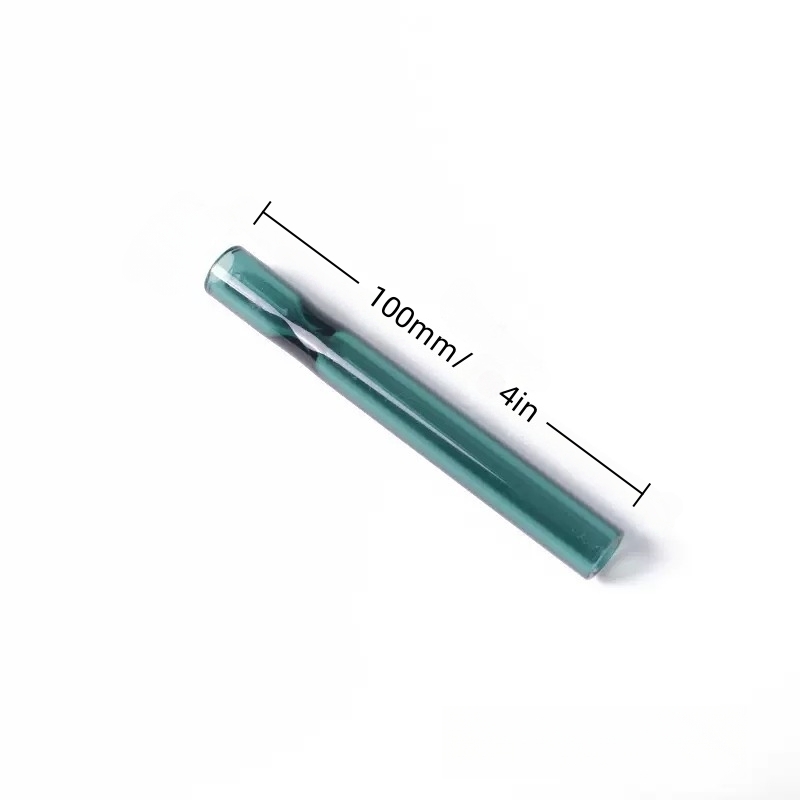 STOCK IN USA, 7pcs 4Inch Colorful Thick One Hitter Bat Glass Pipe Hookah Holder Steamroller Hand Pipes Filter For Tobacco Dry Herb Oil Burner Water, 3