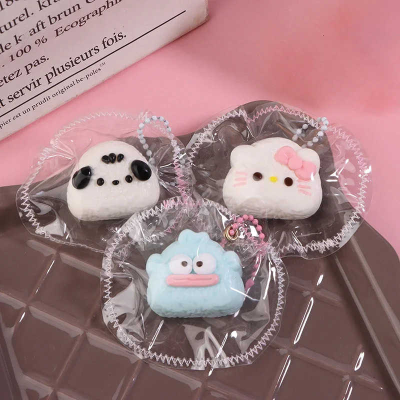 Sanrio HelloKitty Squeeze Toy Pendant Antistress Ruduce Stress Pinching Kuromi Mymelody Soft Relief Relax Toys Cartoon Ornament L251023