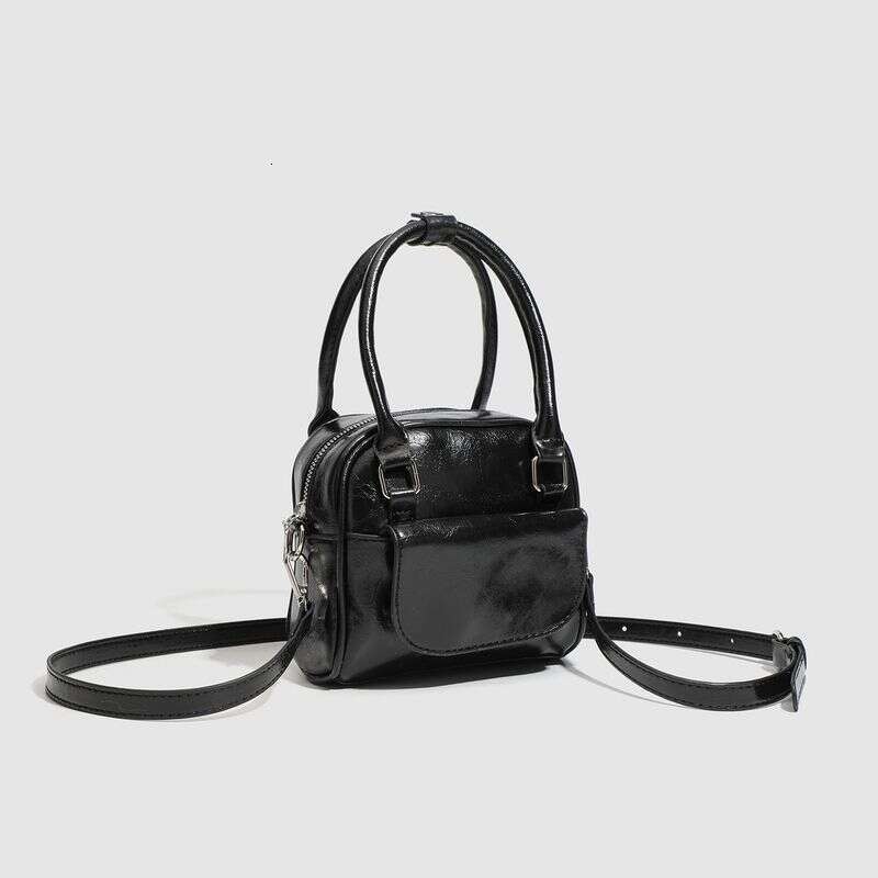 New High-End Texture Handheld Small Square Niche Hundred With A Shoulder Diagonal Cross