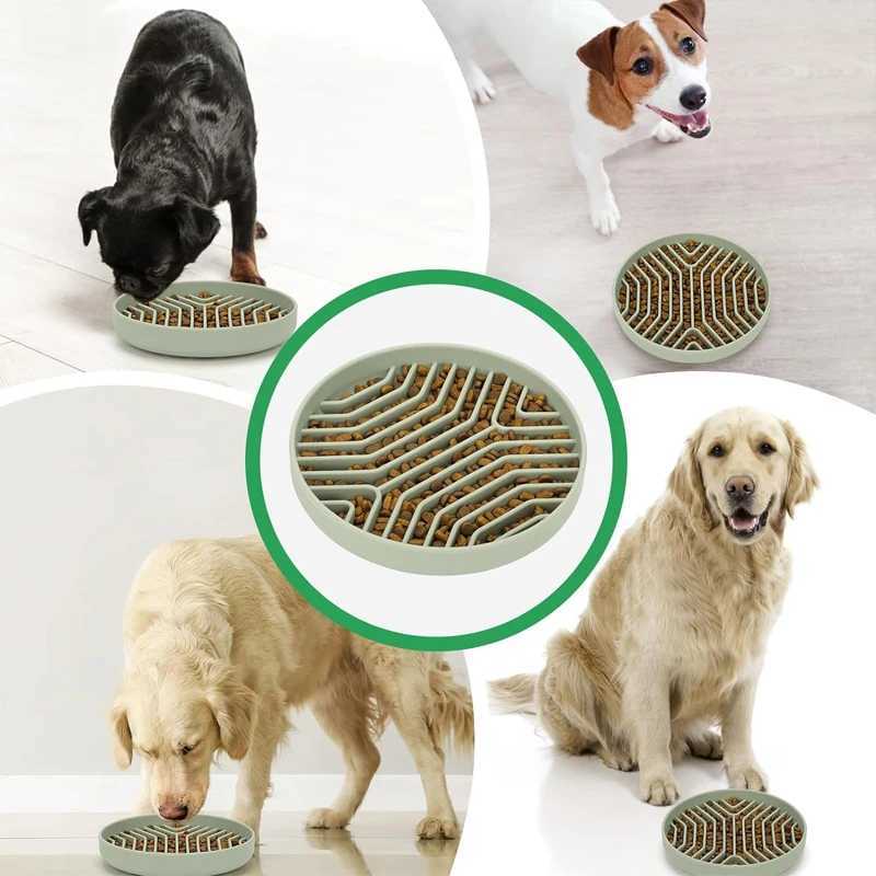 Pet Placemat Cat Slow Feeding Mat Dog Lick Mats Silicone Pet Eating Slowly Food Bowl Puppy Bath Distracted Licking Plate Cutlery Y251023