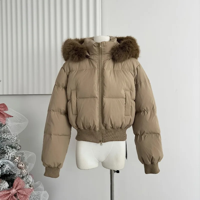 Winter Faux Collar Hooded Short Cotton Coats Tops Thicken Warm Fashion Parkas Casual Chaquetas Korea Women Jackets 251021