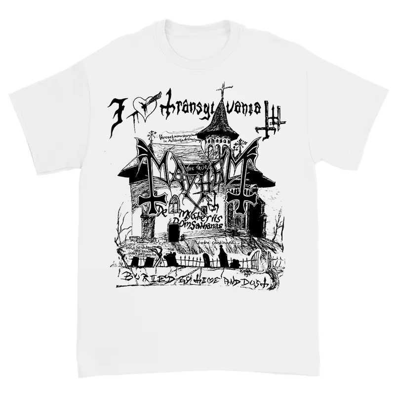 Band Black Metal Rock Dark Red American Vintage Punk Street Mens TShirt Graphic T ShirtsXJ251023
