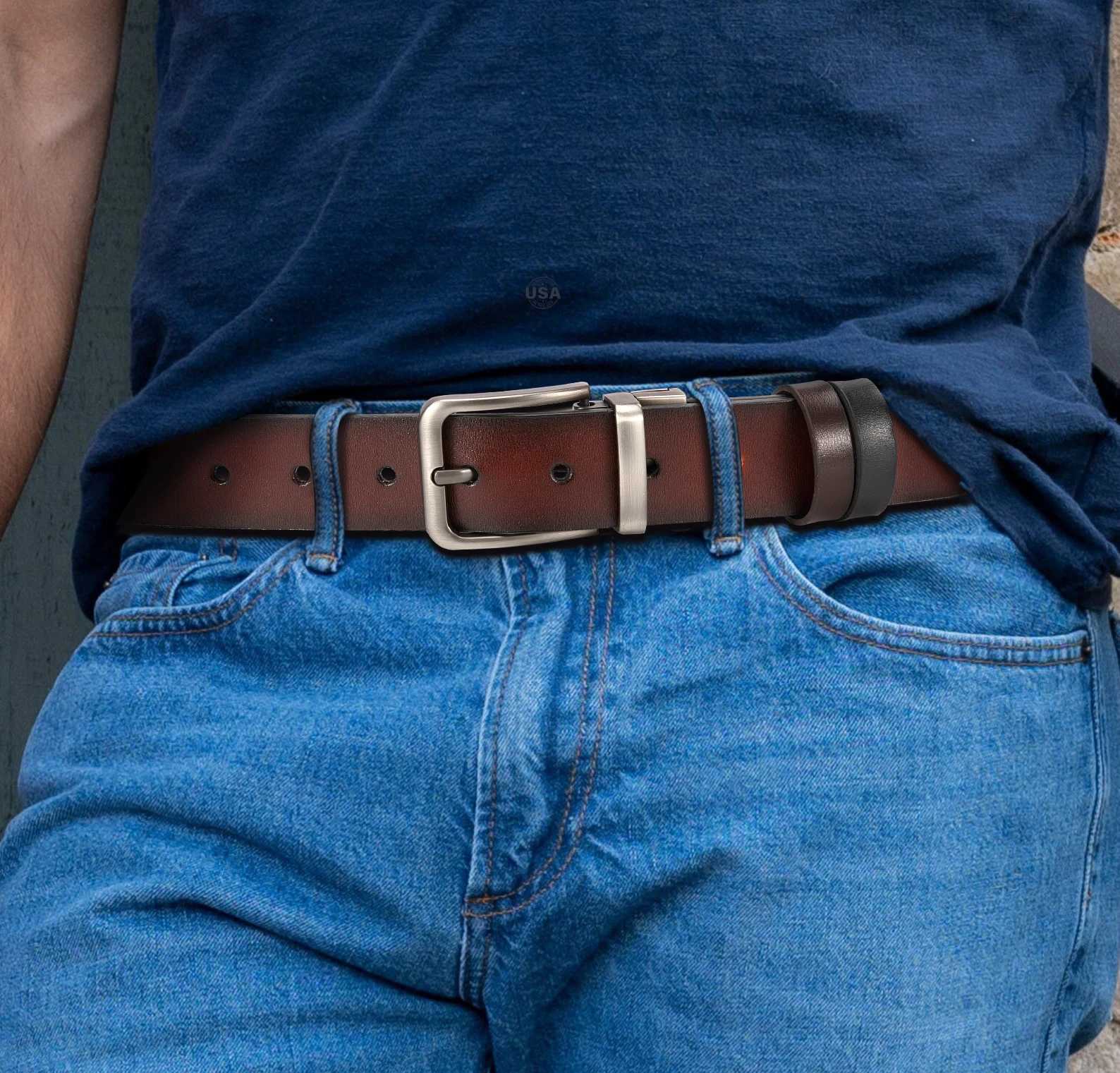 Men Leather Belt Automatic Buckle Pin Buckle High Quality Male Leather Strap Luxury Jeans for Men AccessoriXJ251023