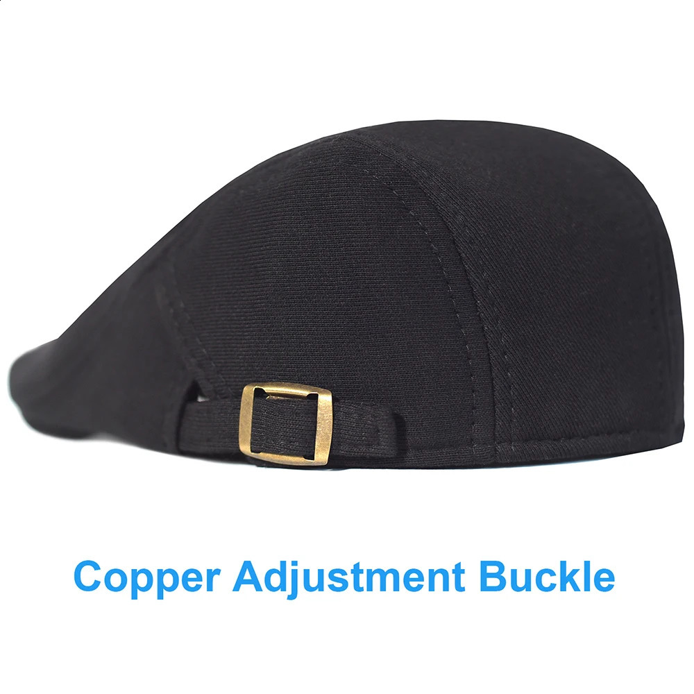 Cotton Adjustable sboy Caps Men Woman Casual Beret Flat Ivy Cap Soft Solid Color Driving Cabbie Hats 251021