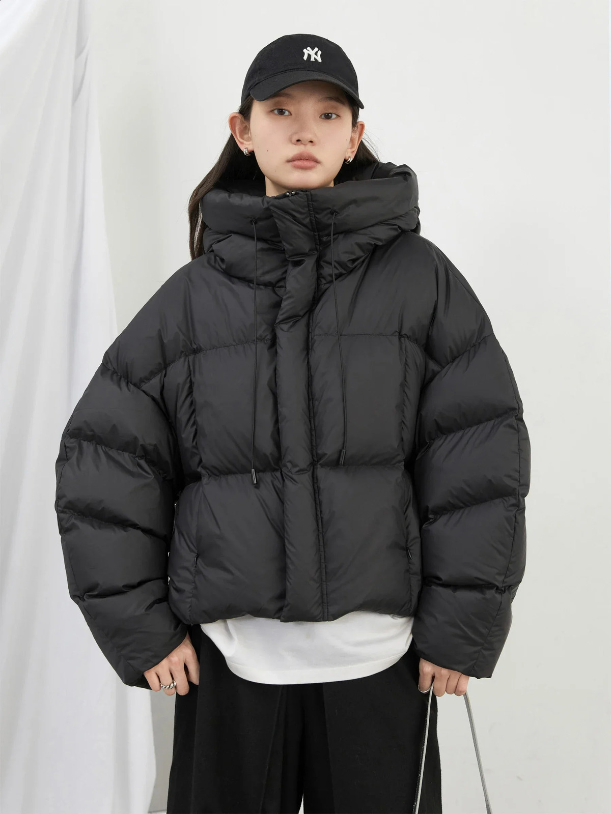 CHIC VEN Women Down Coats Loose Casual Hooded 90 White Duck Female Jacket Autumn Winter 251022