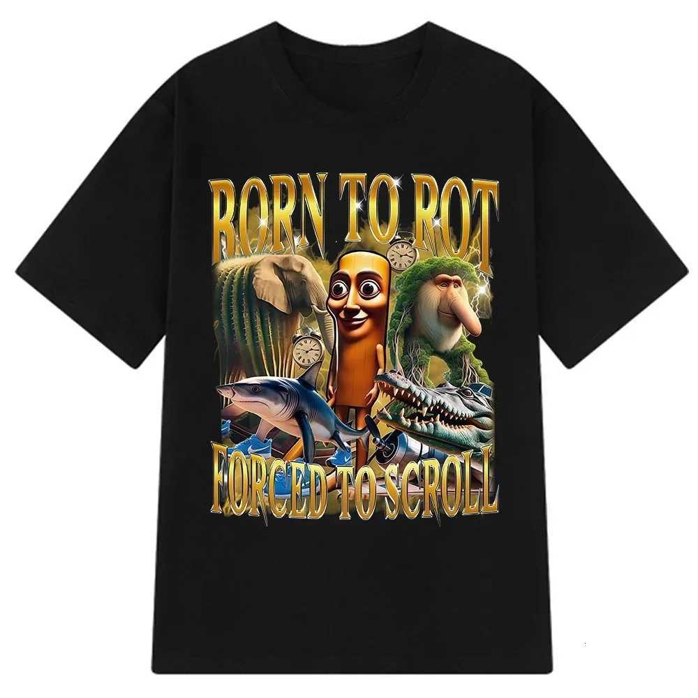 Tung Sahur Meme T Shirt Tralalero Tralala Bombardiro Crocodilo Funny Tshirt Men Women Polyester Short Sleeve TshirtXJ251023