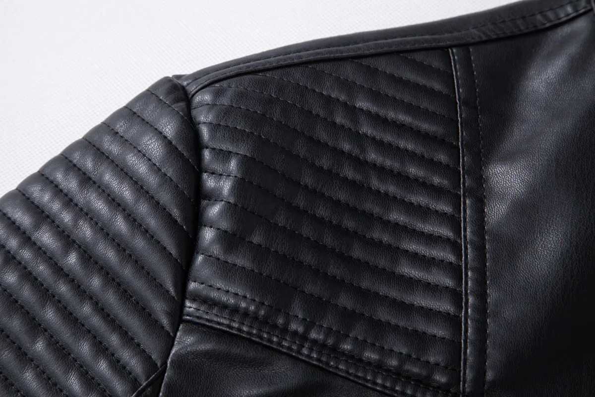 Leather Jacket Slim Cool Handsome Men Clothing New Mens Motorcycle Jacket New Male Vintage Leather Jackets Outer Leather Wear W251023