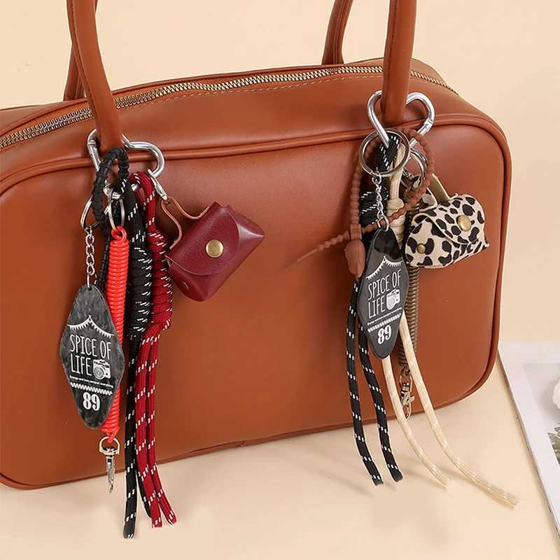 Bag Charm Handmade Nylon Rope Cute Key Chain Aesthetic Keychain Bag Accessories Charms for Handbag Backpack Car Z251023