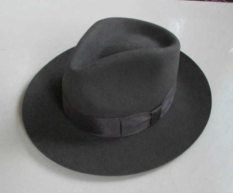 Wool Fe Hat Unisex Felt Fes Hats Adt Fashion Trilby Hats Popar wear Wool Fe Trilby Hats Mans B8130W251023