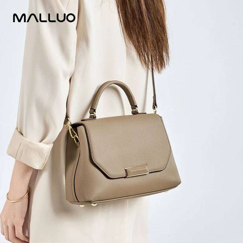 Cowhide Genuine Crossbody Bags Women's Casual and versatile leather handbag with a first layer of cowhide bag for Ladies