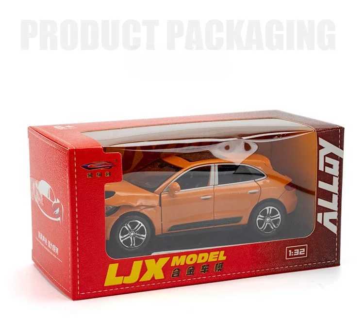 132 Macan T SUV Alloy Car Model Diecasts Toy Vehicles Metal Miniature Pull Back Sound Light Toy For Childrens GiftT251023