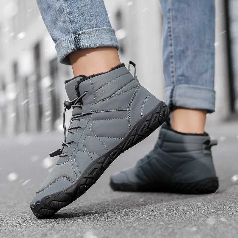 New Men Women Waterproof Winter Boots Wide Toe Barefoot Hiking Shoes Antislip Snow Boots Outdoor Unisex Casual Warm Work Shoes J251023