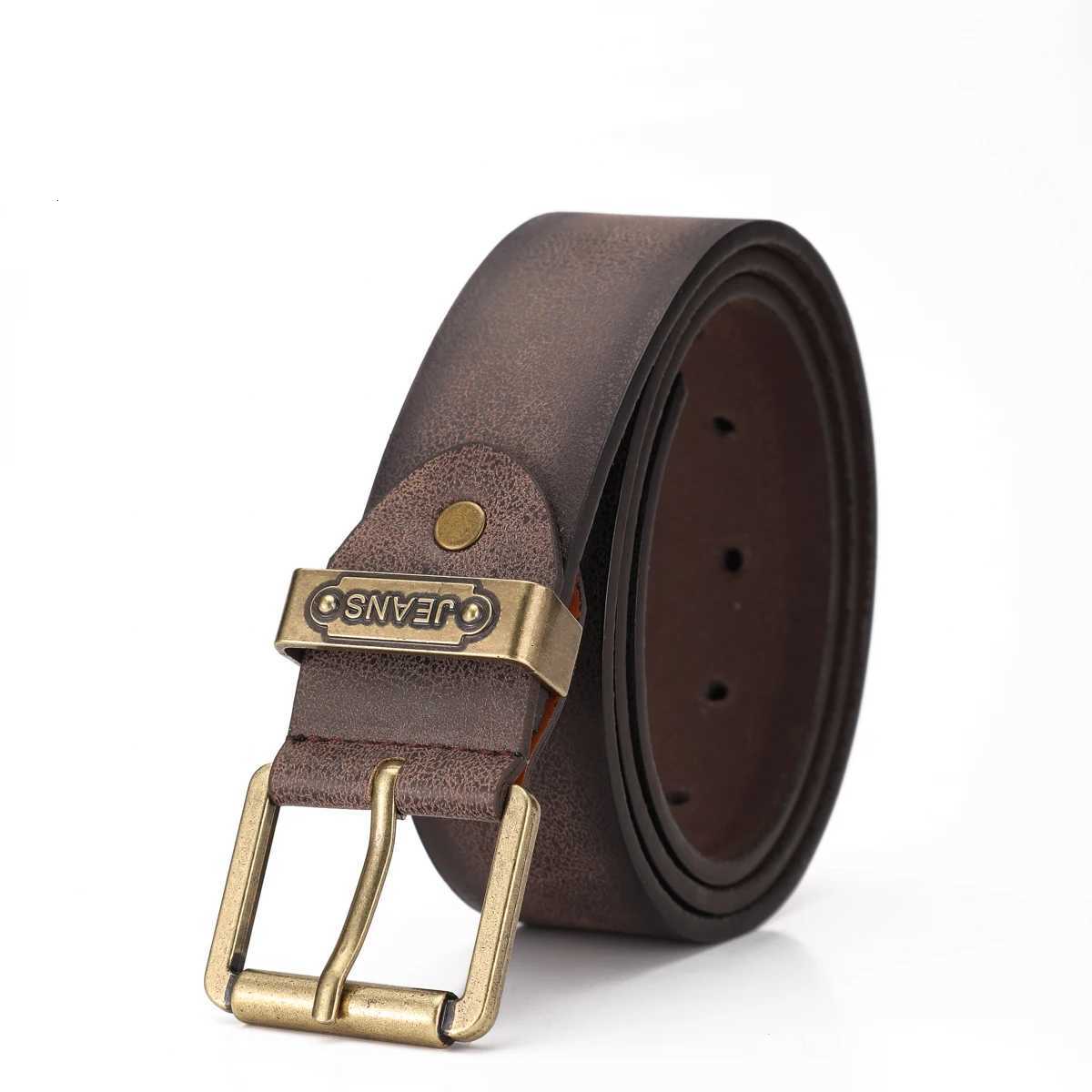A Westernstyle PU leather belt for both men and women a classic and casual retro beltXJ251023