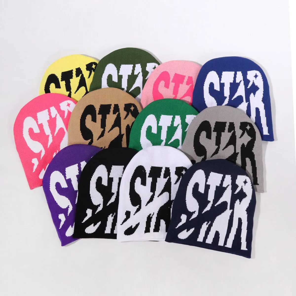 Cool Letter STAR Beanie Y2K Cap Men Women Autumn Winter Fashion Knitted Keep Warm Hat Unisex Outdoor Skiing Cap Cycling GiftXJ251023