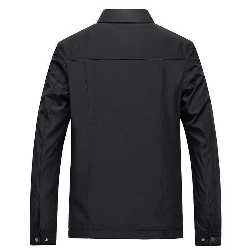 Spring Mens Lightweight Jackets Fashion Lapel Business Jackets for Men Outdoor Windbreaker Golf wear Bomber Coats Men Clothing W251023