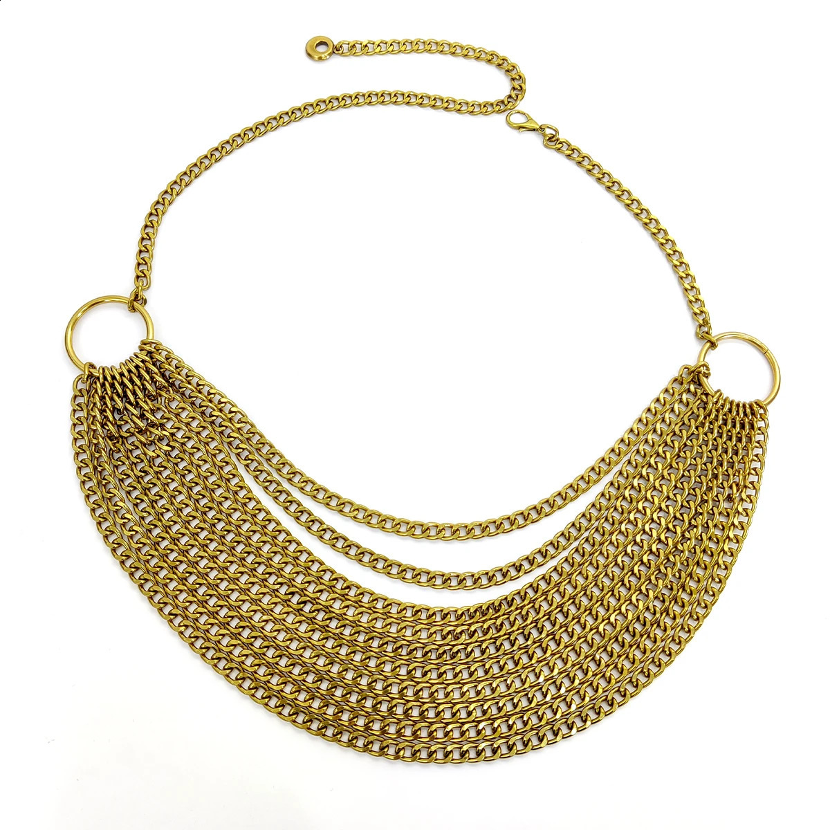 Hiphop Punk Gold Chain Belt Female Waist Dress Silver Metal Pants Waistband Jeans Belts for Women High Quality Y2k 251013