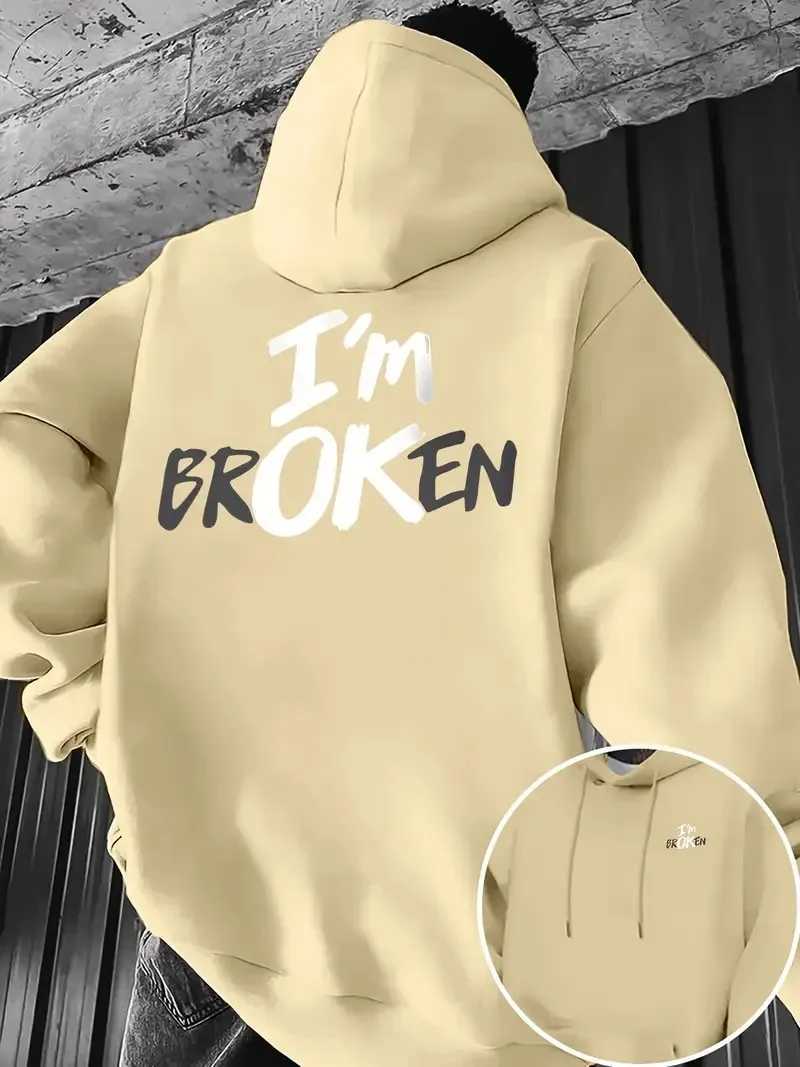 The new mens hoodie for Spring and Autumn 2025 features a casual fashionable and comfortable 3D letter pattern printT251023