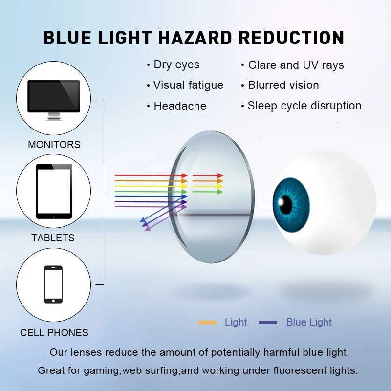 CLLOIO High Quality UltraLight Flexible Titanium Reading Glasses Anti Blue Light Myopia Glasses Prescription Progressive EyewearW251023