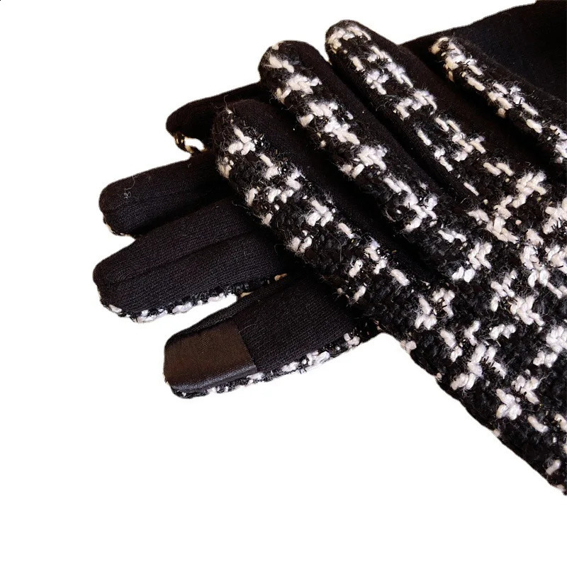 Winter Mink Fur Thickened Wool Gloves Outdoor Riding Glove 251020