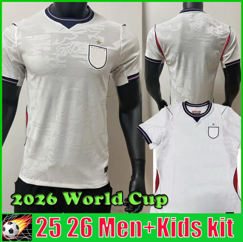 25 26Englands Soccer Jerseys 2025 National Team TOONE Football Shirt WHITE BRIGHT KANE STERG RASHFORD Man kids kit football jersey BELLINGHAM