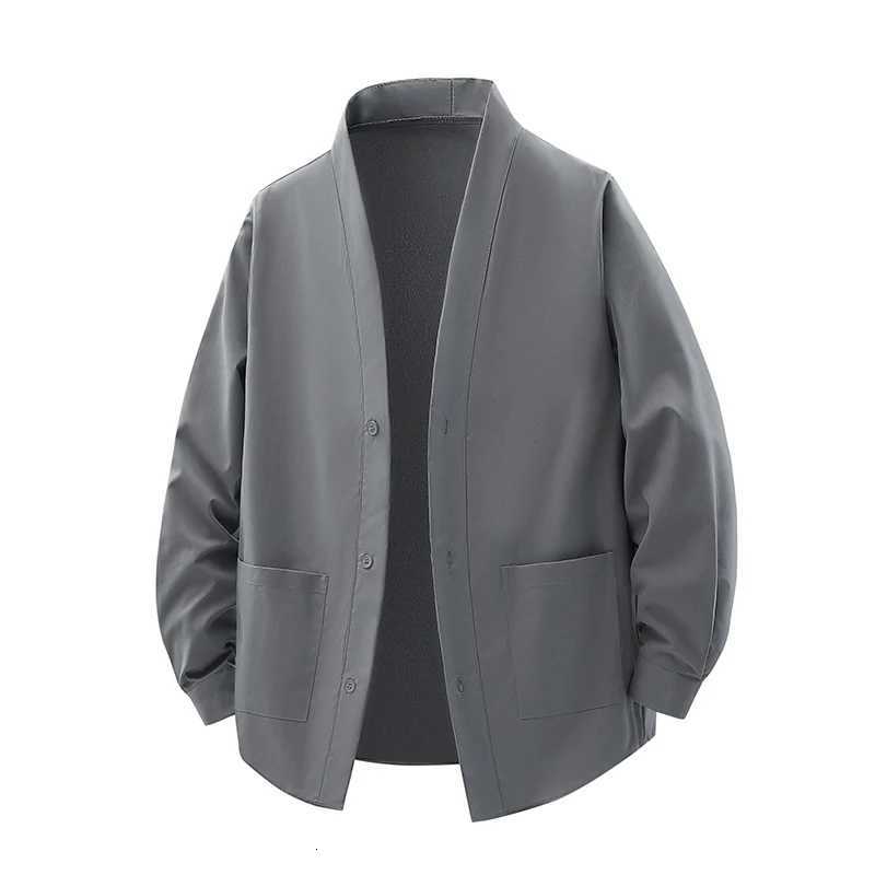 Multiple Colors To Choose From Mens Vneck Jackets Youth Loose Casual Style Fashionable Versatile Soft and Comfortable Jackets W251023