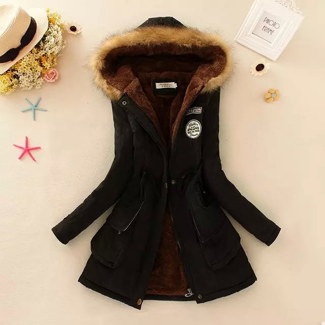Designer Women's Jackets Women Winter Warm Fur Hooded Parkas Thick Cotton Slim Padded Coat Casual Vintage Streetwear Oversized Overcoat Jackets