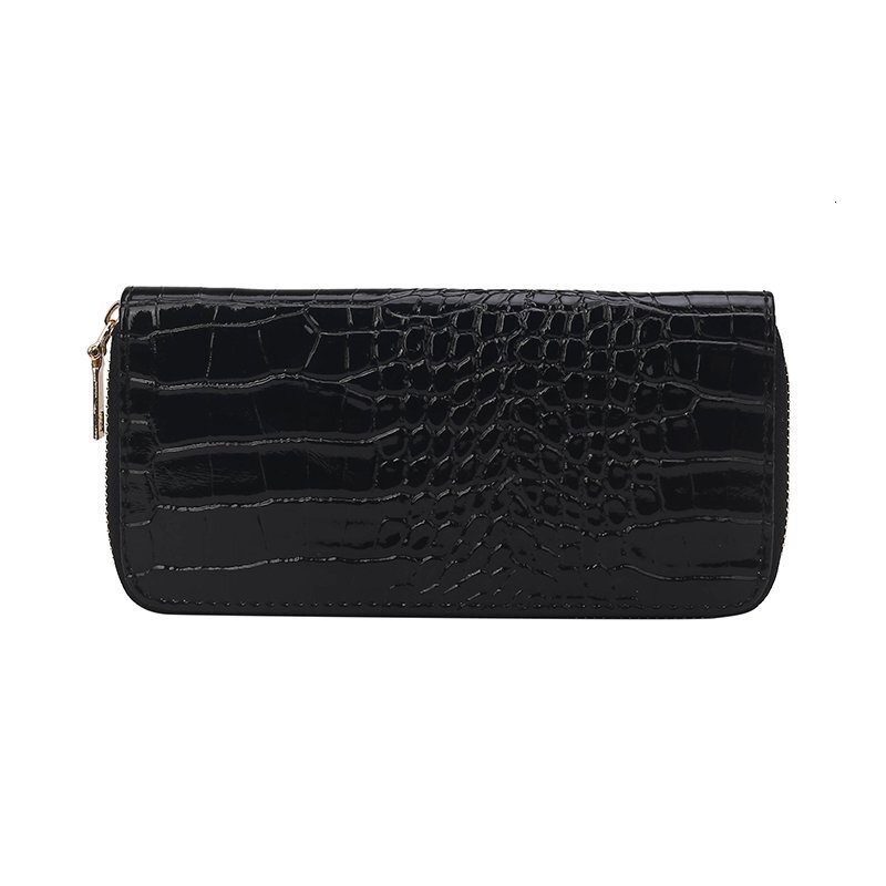 Luxury Brand Designer Bag 2025 New Fashion Crocodile Pattern Women's Wallet Korean Version Large Capacity Textured Clutch Casual Card Holder Mone