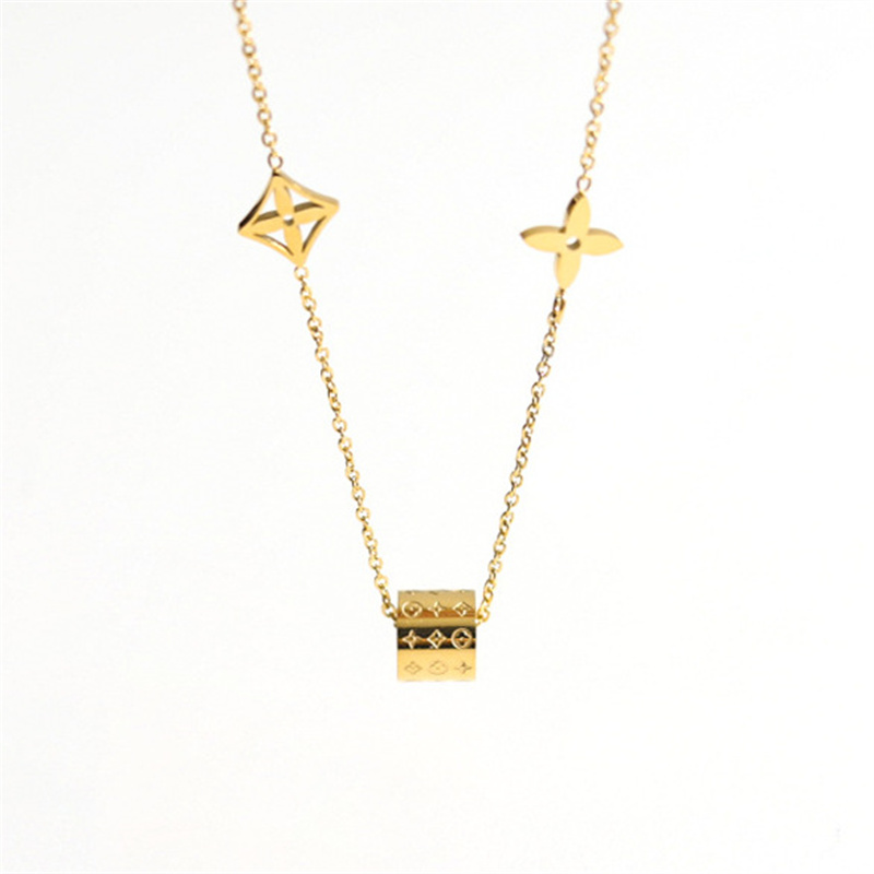 Designer Necklace For Women's Earrings Titanium Steel Gold Necklace Bracelet Collection Personality Simple Style Luxury Fashion Jewelry Women Nec