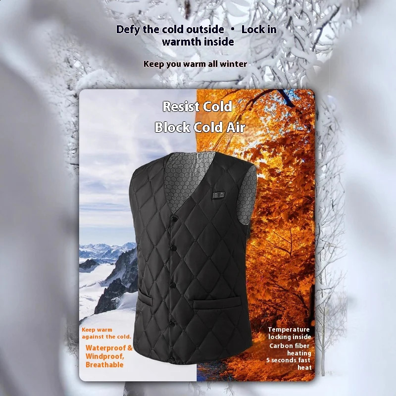 Smart Heating Vest Winter Warm USB DC Electric Constant Temperature Unisex Sixteen Zone Motorcycle Rider 251023