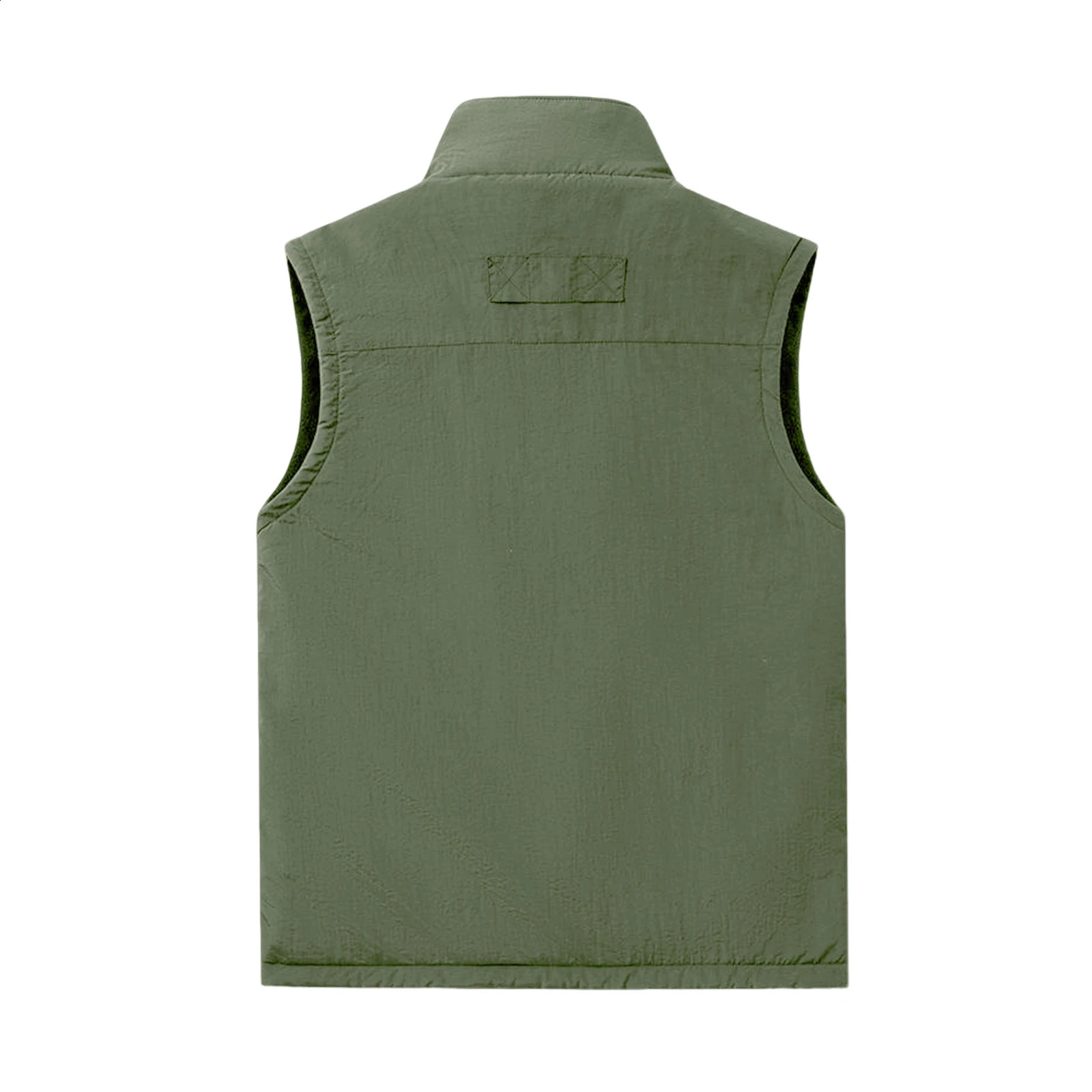 Mens Winter Fleece Cargo Vest Outdoor Multi Pocket Sleeveless Jacket Warm Thick Work Waistcoat Leisure Solid Color 251023