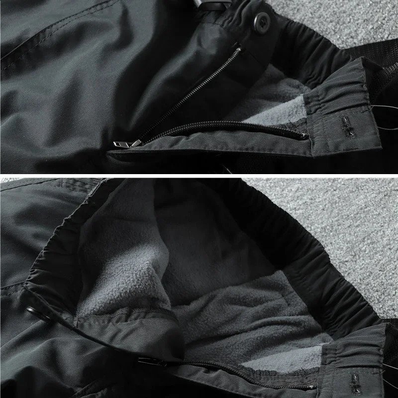 Ski Snowboard Pants Men Warm Fleece Softshell Fishing Hiking Climbing Windproof Breathable Snow Trousers 251023