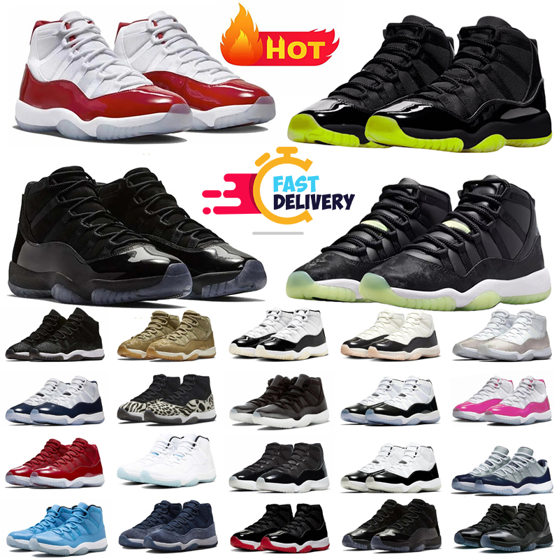 11s Basketball Shoes Cool Grey Cherry Red Cement White Black Pink Blue For Women Outdoor Sneakers Low Womens High Sports Trainers 36-47