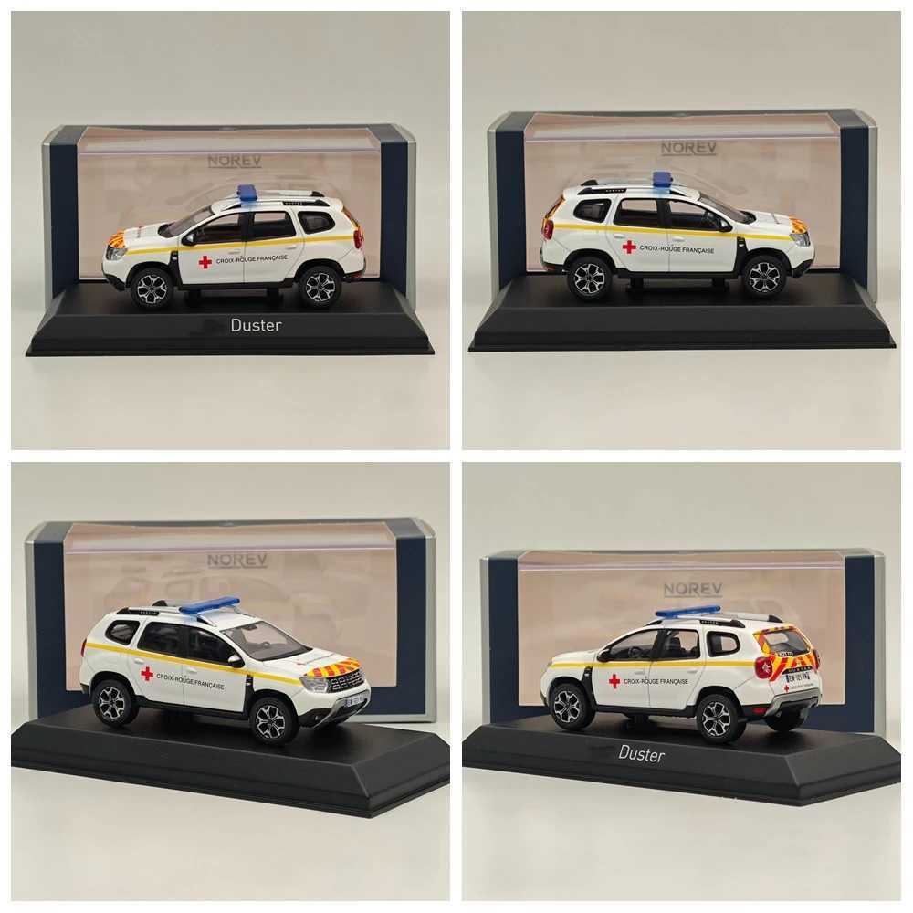 Norev 143 for DusterGendarmeriePoliceAmbulanceSecouristesPompiersFirefightersFirefighters Diecast Models Car CollectionT251023