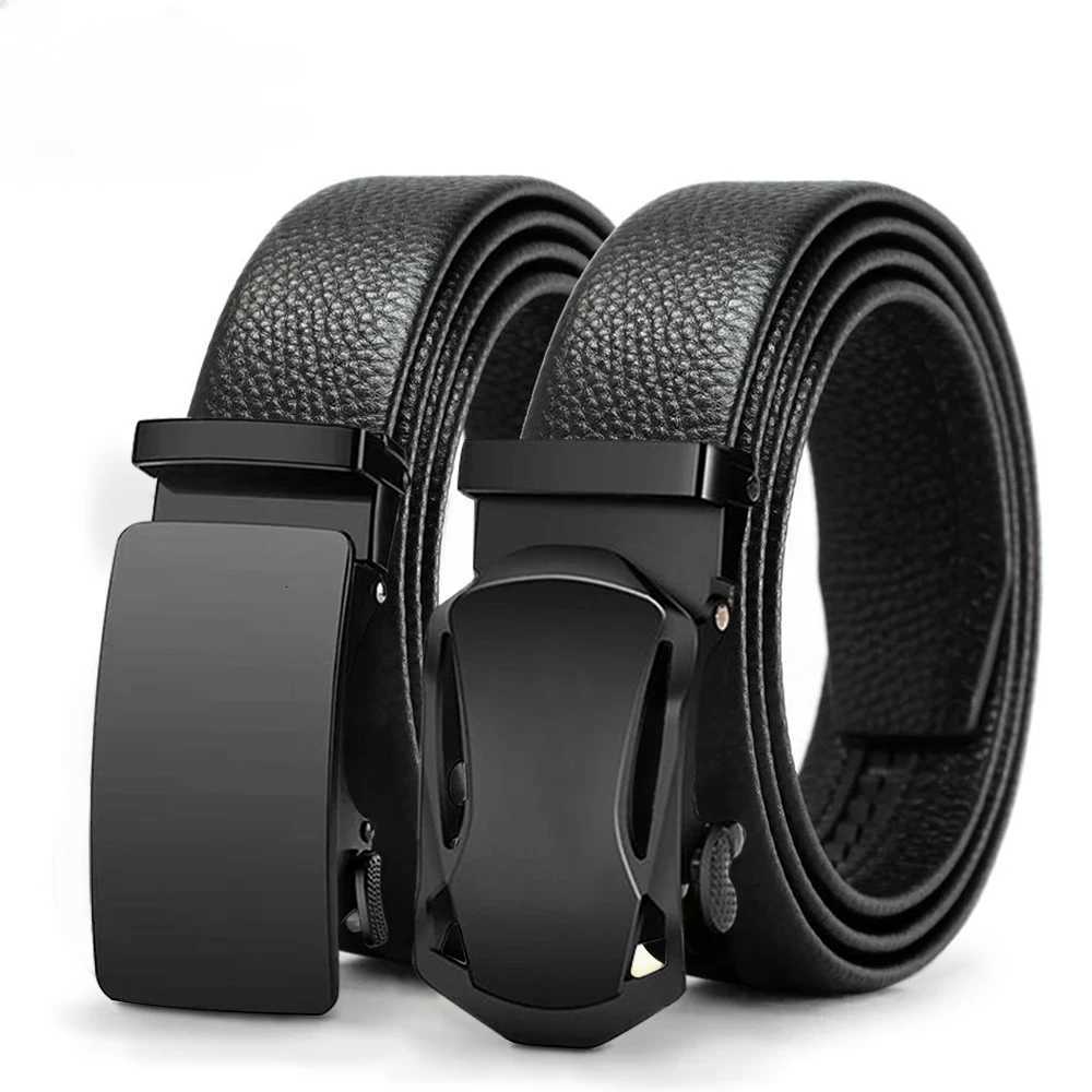 Mens Leather Belt Automatic Genuine Leather Belts Top Quality Cow Strap Adjustable Belts Jeans Belt for Men Gifts 115 125 130cmXJ251023