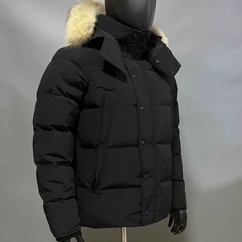 Men Designer purffer jacket Down Jacket men's Women's Wolf Fur Collar Parka Winter Fashion Outdoor Padded Warm Windproof Jacket parkas