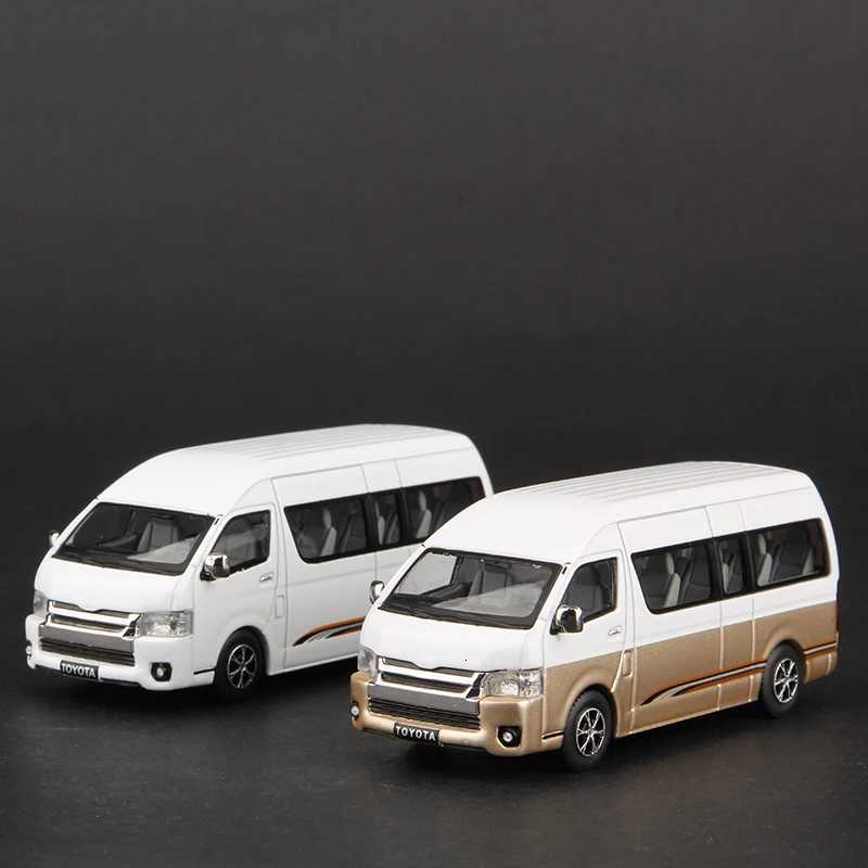 Massdi 164 Toyota Hiace H200 Car Model Alloy Bus Miniature Minibus Diecast Vehicles Toy CollectionT251023