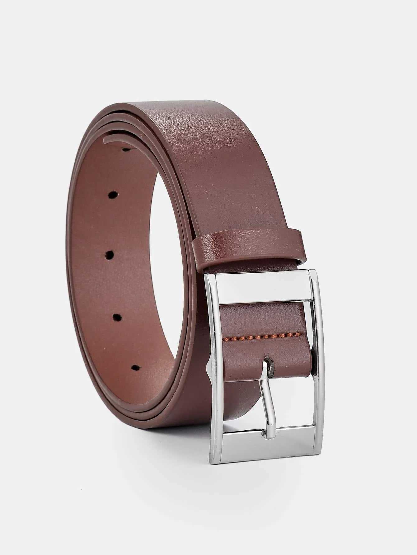 Mens Pin Buckle Faux Leather Belt Fashion Casual Business BeltXJ251023